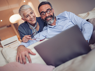 Couple on Laptop