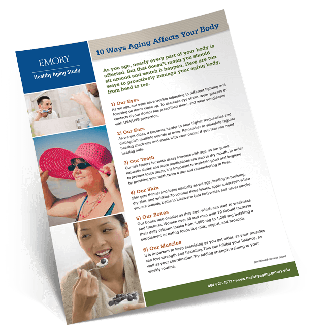 Guide for managing your aging body